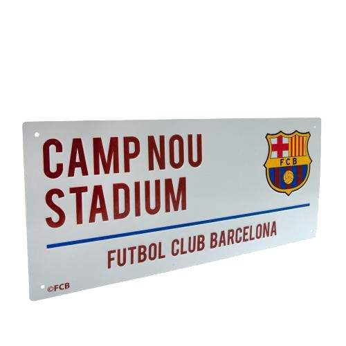 Fanshop Cedule FC Barcelona Camp Nou bílá