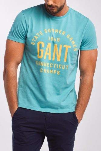 Gant Tričko Gant D2. Summer Graphic Ss T-Shirt 2003069-320-Ga-450-M Modrá M