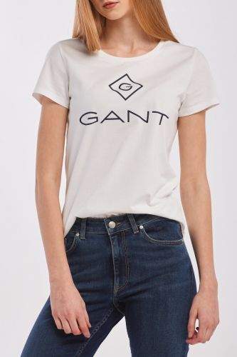 Gant Tričko Gant Lock Up Ss T-Shirt 4200396-320-Gw-113-Xs Bílá Xs