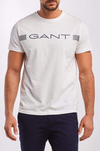 Gant Tričko Gant D1. Gant Stripe Ss T-Shirt 2053008-320-Ga-113-S Bílá S
