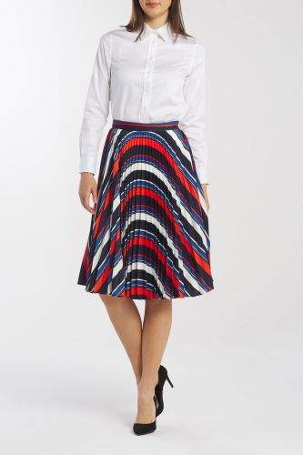 Gant Sukně Gant D1. Preppy Stripe Pleated Skirt 4401028-619-Gw-442-42 Modrá 42