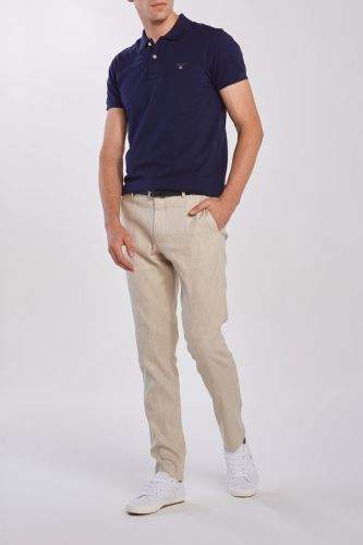 Gant Kalhoty Gant D2. Slim Stretch Linen Suit Pant 1505069-320-Ga-277-48 Hnědá 48