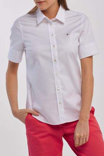 Gant Košile Gant Stretch Oxford Solid Ss Shirt 4320114-320-Gw-110-32 Bílá 32