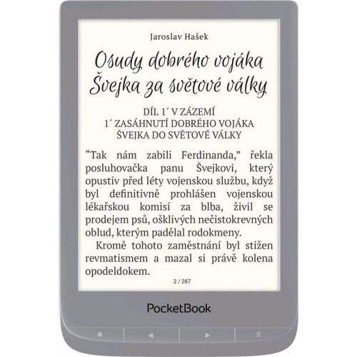 Pocket Book 627 Touch Lux 4 stříbrná (PB627-S-WW)