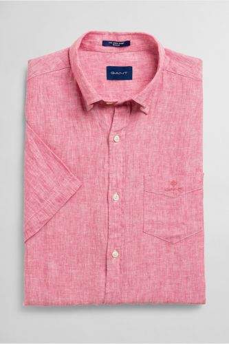 Gant Košile Gant The Linen Shirt Reg Ss Bd 3012421-320-Ga-665-S Růžová S