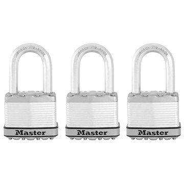 MASTER LOCK MasterLock Excell M5EURTRILF Set 3 ks titanových visacích zámků