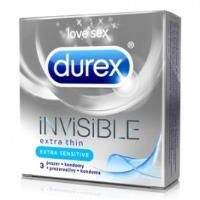Durex Invisible Extra Thin Extra Sensitive 3ks