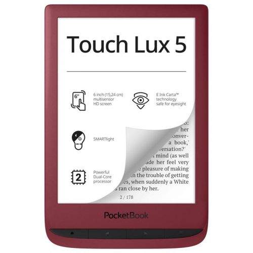 Pocket Book Touch Lux 5 červená (PB628-R-WW)