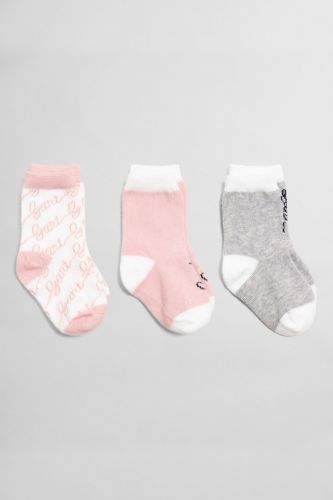 Gant Ponožky Gant D1. 3-Pack Gant Script Baby Socks 596007-620-Gc-614-10/12 Růžová 10/12
