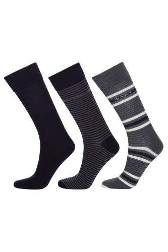 Gant Ponožky Gant D1. 3-Pack Mixed Socks 9960130-620-Gc-90-0 Šedá