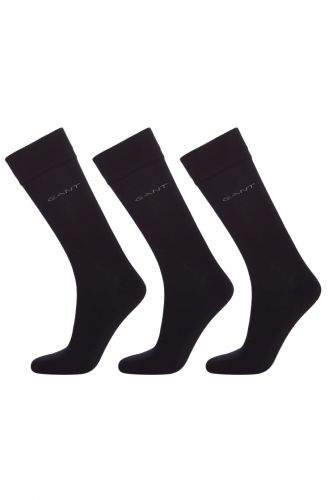 Gant Ponožky Gant 3-Pack Soft Cotton Socks 9960143-620-Gc-5-0 Černá
