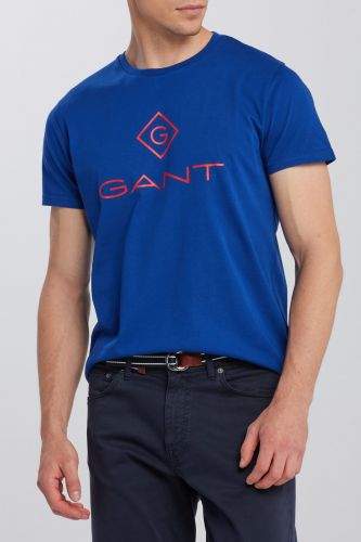Gant Tričko Gant D1. Color Lock Up Ss T-Shirt 2063000-620-Ga-435-S Modrá S