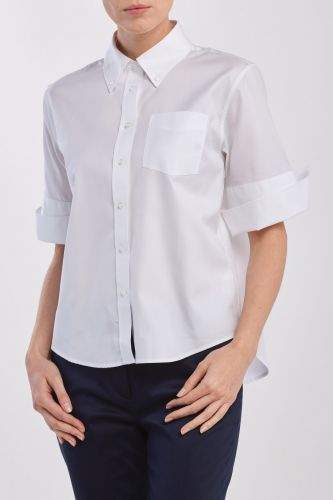Gant Košile Gant D1. Ppo Solid Bd Ss Shirt 4300038-320-Gw-110-36 Bílá 36