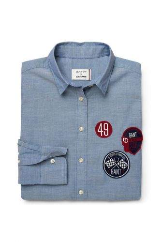 Gant Košile Gant Lm. Tech Prep Badge Oxford Shirt 432777-417-Gw-906-32 Modrá 32