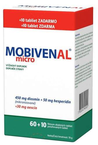 PharmaSwiss Česká republika s.r.o. Mobivenal Micro 60+10 tablet