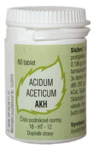Akademie klasické homeopatie, spol. s r.o. AKH Acidum Aceticum 60 tablet