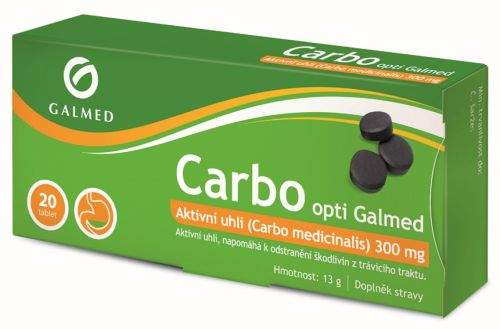 GALMED A.S. Galmed opti Carbo medicinalis 300mg 20 tablet
