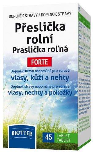 BIOTTER PHARMA s.r.o. Přeslička rolní FORTE 45 tablet