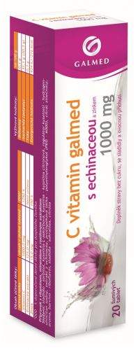 GALMED A.S. Galmed Vitamin C 1000mg s echinaceou 20 šumivých tablet