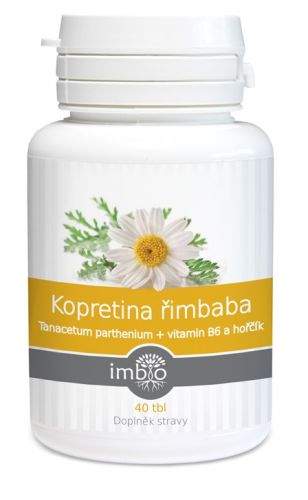imbio s.r.o. Kopretina řimbaba + vitamin B6 a hořčík 40 tablet