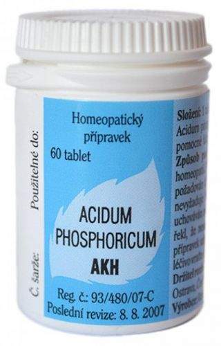 Akademie klasické homeopatie, spol. s r.o. AKH Acidum phosphoricum 60 tablet