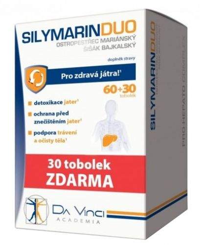 Simply You Pharmaceuticals SILYMARIN DUO DaVinci 60+30 tobolek ZDARMA