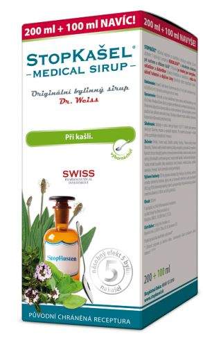 Simply You Pharmaceuticals STOPKAŠEL Medical sirup Dr.Weiss 200+100ml NAVÍC