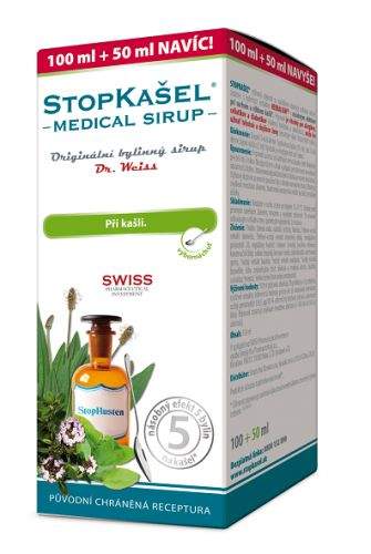 Simply You Pharmaceuticals STOPKAŠEL Medical sirup Dr.Weiss 100+50ml NAVÍC