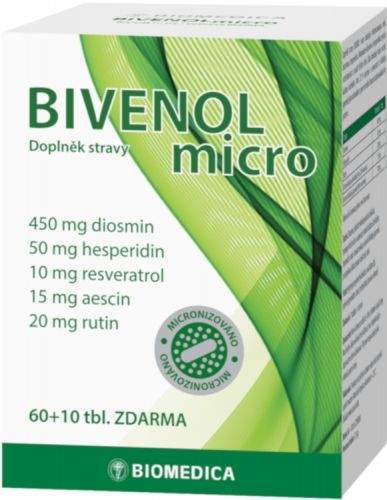 Biomedica spol. s r.o. Biomedica Bivenol micro 60+10 tablet