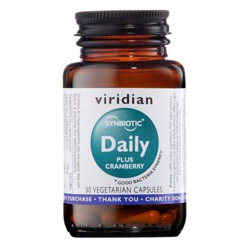 ForActiv.cz, s.r.o. Viridian Synbiotic Daily + Cranberry (Směs probiotik a prebiotik s brusinkovým extraktem) 30 kapslí