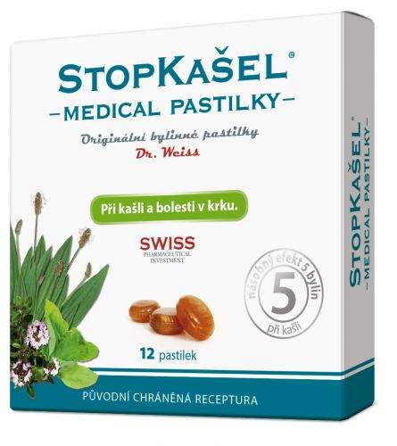 Simply You Pharmaceuticals STOPKAŠEL Medical Dr.Weiss 12 pastilek
