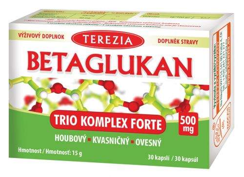 TEREZIA COMPANY Terezia Betaglukan Trio Komplex Forte 500mg 30 kapslí
