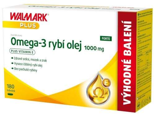Walmark Omega-3 rybí olej 1000mg 180 tobolek
