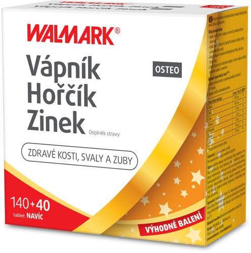 Walmark Vápník, Hořčík, Zinek Osteo 120+60 tablet