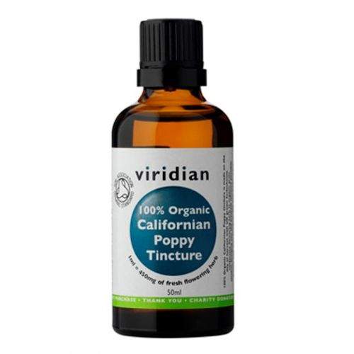 ForActiv.cz, s.r.o. Viridian Californian Poppy Tincture Organic (Sluncovka kalifornská BIO) 50ml