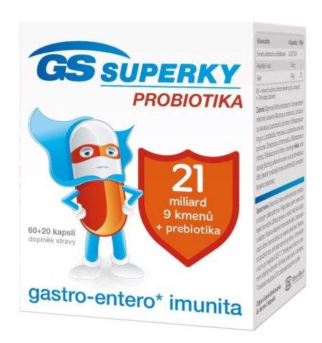 Green-Swan Pharmaceuticals GS Superky probiotika 60+20 kapslí