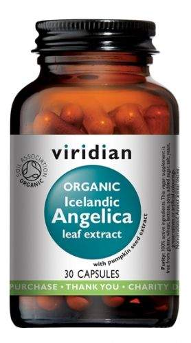 ForActiv.cz, s.r.o. Viridian Icelandic Angelica Organic (Andělika lékařská Bio) 30 kapslí