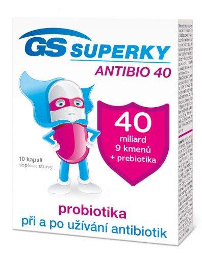 Green-Swan Pharmaceuticals GS Superky Antibio 40, 10 kapslí