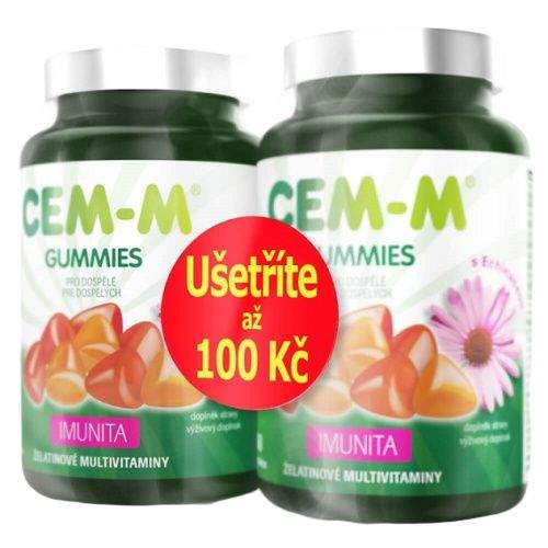 Salutem Pharma CEM-M gummies Imunita 60+60 tablet AKCE 100 Kč sleva
