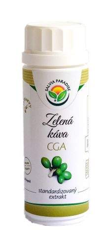 Salvia Paradise s.r.o. Salvia Paradise Zelená káva - Green coffee CGA standardizovaný extrakt 80 kapslí