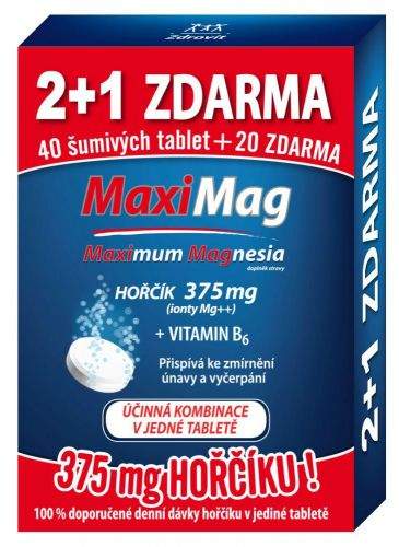 Dr.Theiss CZ Zdrovit Hořčík+B6 3x20 šumivých tablet