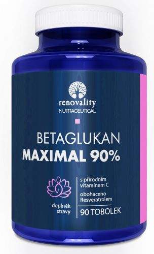 Pharmafit Czech s.r.o. Renovality Betaglukan MAXIMAL 90% s Vitamínem C 90 tobolek