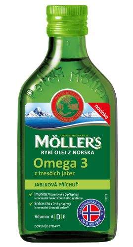 Orkla Foods Česko a Slovensko a.s. Möller’s Omega 3 rybí olej Jablko 250ml
