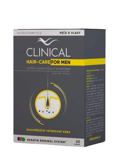 Clinical nutricosmetics Clinical Hair-Care for MEN 60 tobolek–kúra na 2. měsíce