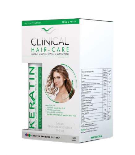 Clinical nutricosmetics Clinical Hair-Care 120 tobolek + keratin 100ml