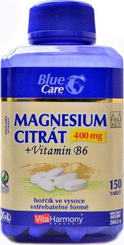 VITA HARMONY VitaHarmony XXL Magnesium citrát 400mg + Vitamin B6 150tbl
