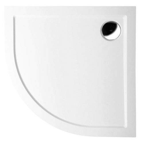 POLYSAN SERA sprchová vanička z litého mramoru, čtvrtkruh 80x80x4cm, R550, bílá 40511
