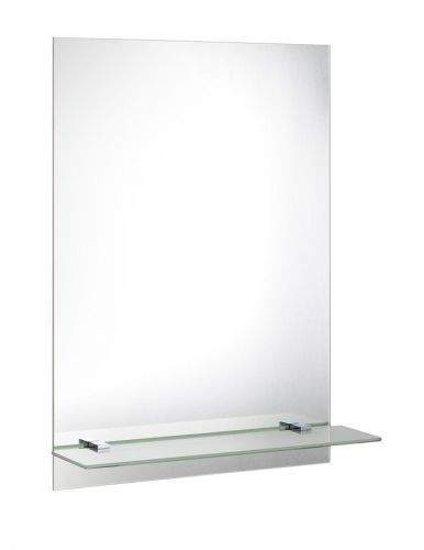 AQUALINE Zrcadlo 50x70cm, včetně závěsů, s otvory pro polici 22429