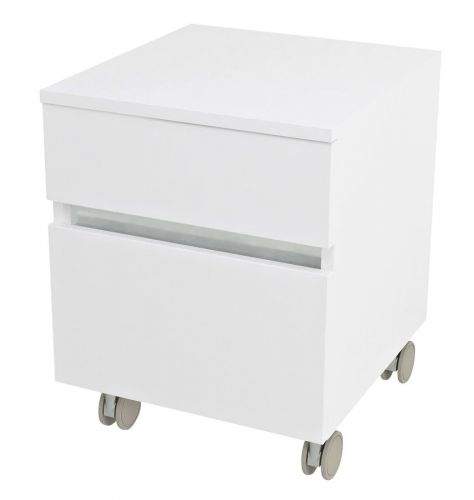 SAPHO AVICE kontejner na kolečkách, 2x zásuvka 45x57x48,5cm, bílá AV063