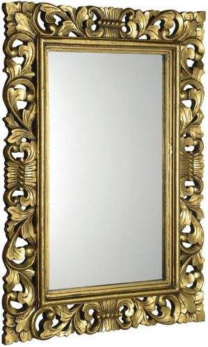 SAPHO SCULE zrcadlo v rámu, 80x120cm, zlatá IN316